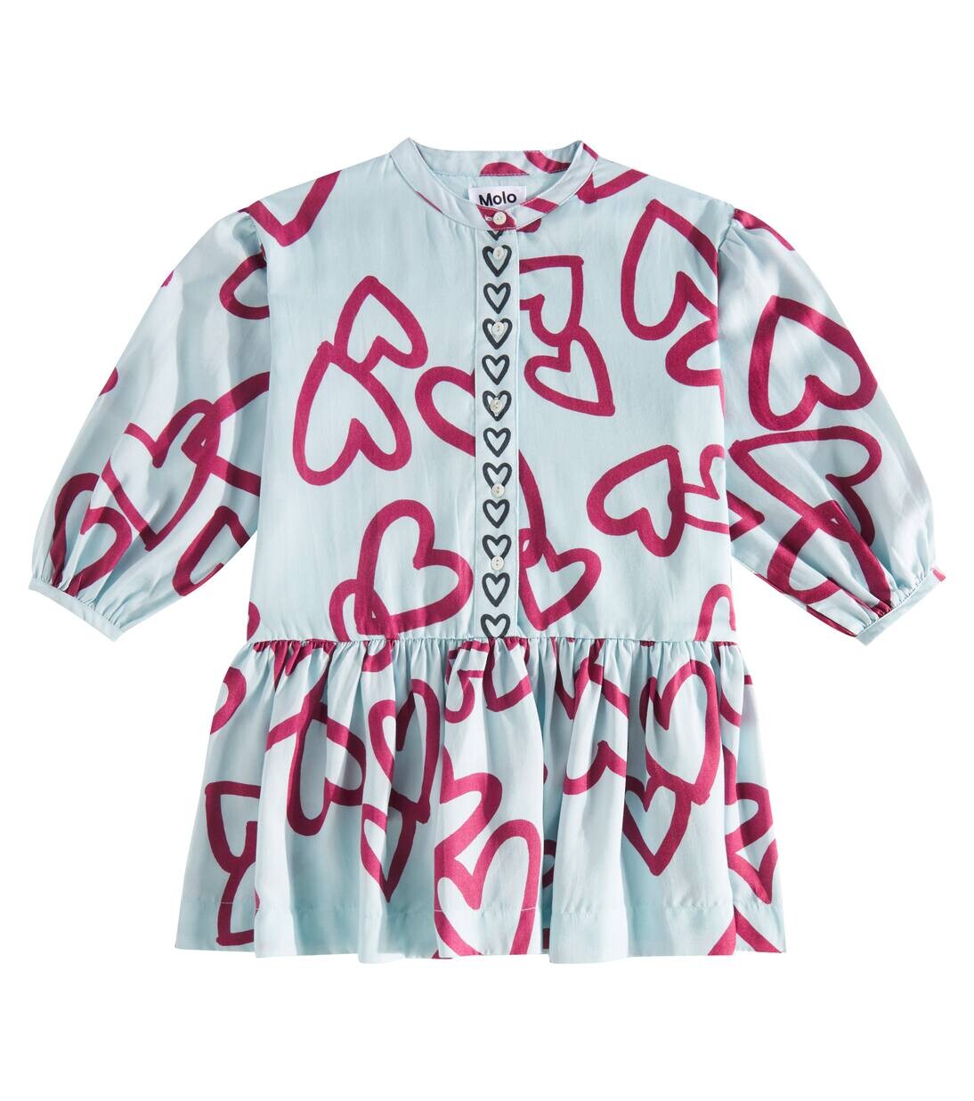 

Платье с облачным принтом Molo, цвет velvety hearts