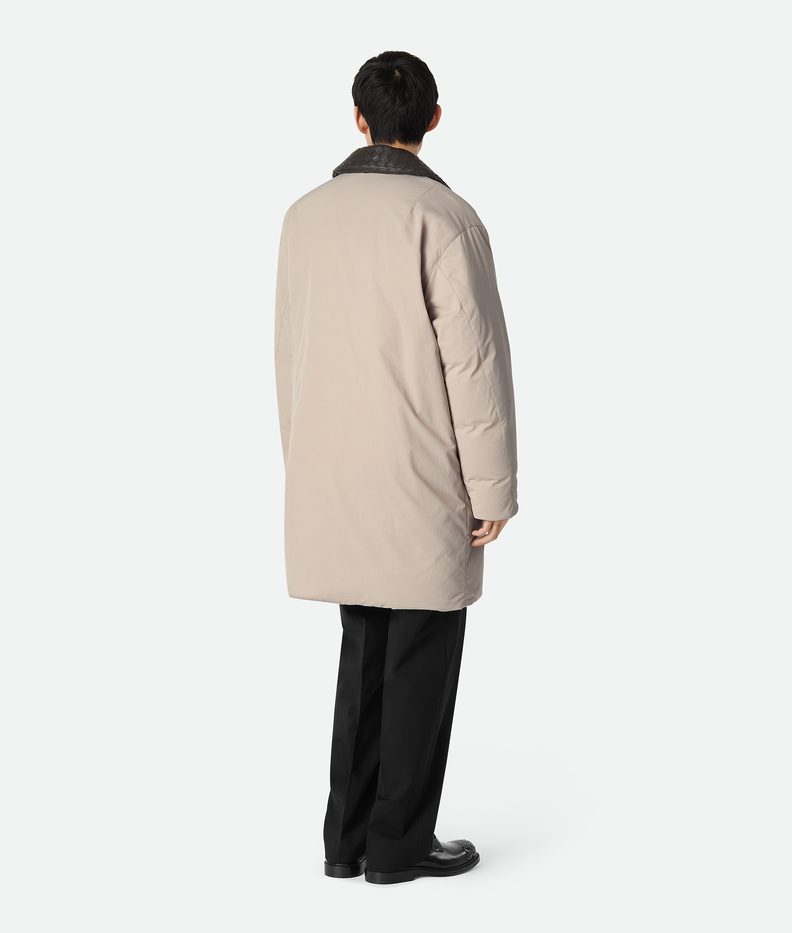 Плащ из технического нейлона BOTTEGA VENETA, серая замазка — фото 3