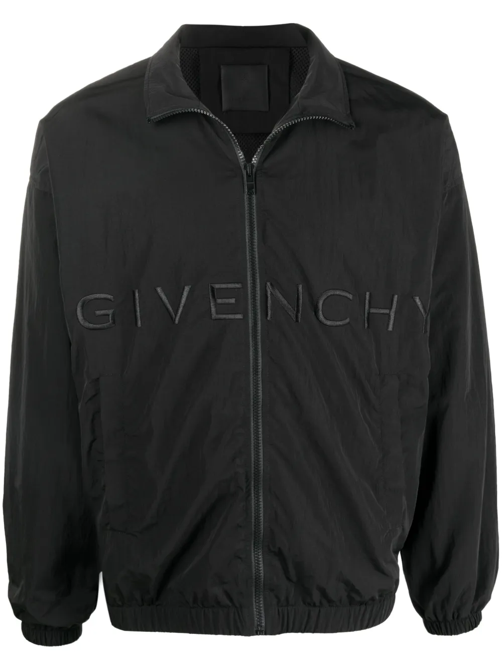 

Куртка с вышитым логотипом и застежкой-молнией Givenchy, черный
