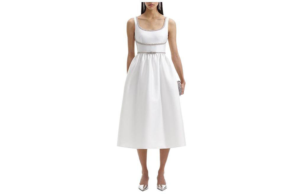 

Self-portrait Self portrait Платье без рукавов женское чисто-белое