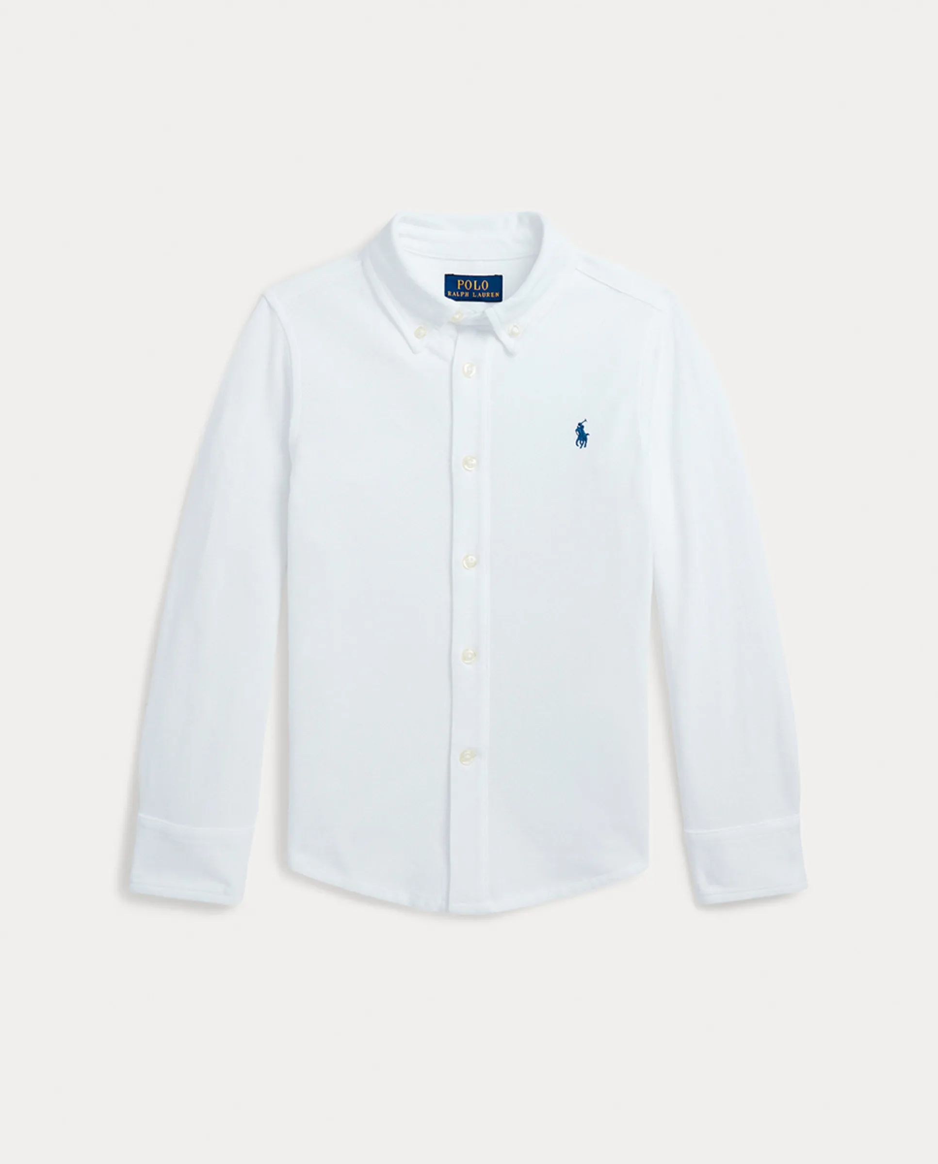 

Ультралегкая детская пикейная рубашка Polo Ralph Lauren, белый