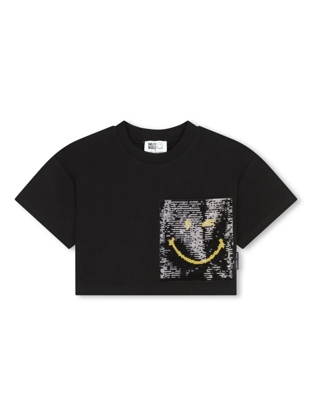 

Футболка с пайетками Marc Jacobs Kids, черный