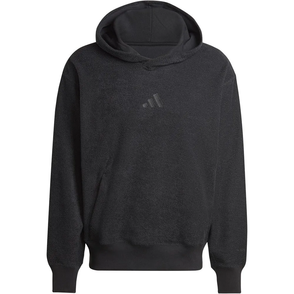Худи adidas Elevated All SZN Terry Loop, черный — фото 3