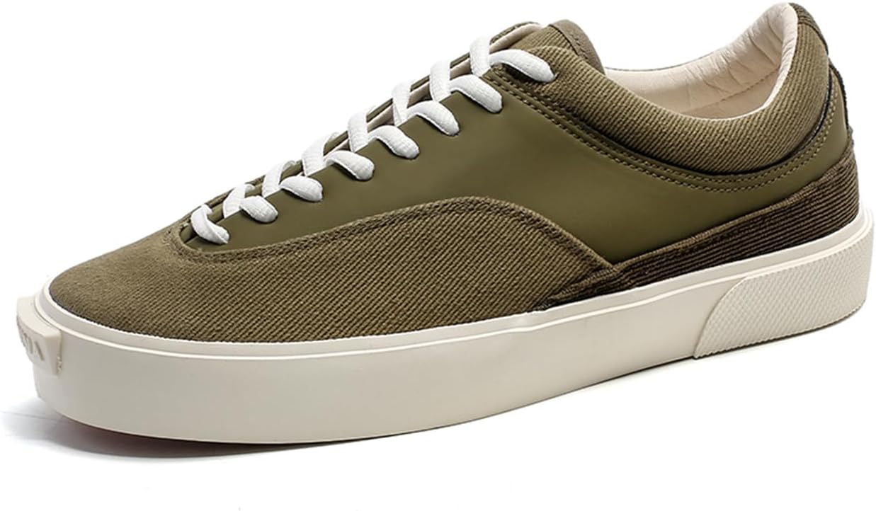 

Мужские повседневные кроссовки на шнуровке, удобные массивные низкие кеды для ходьбы, ретро скейт кроссовки Zhoupulp, 102 Green