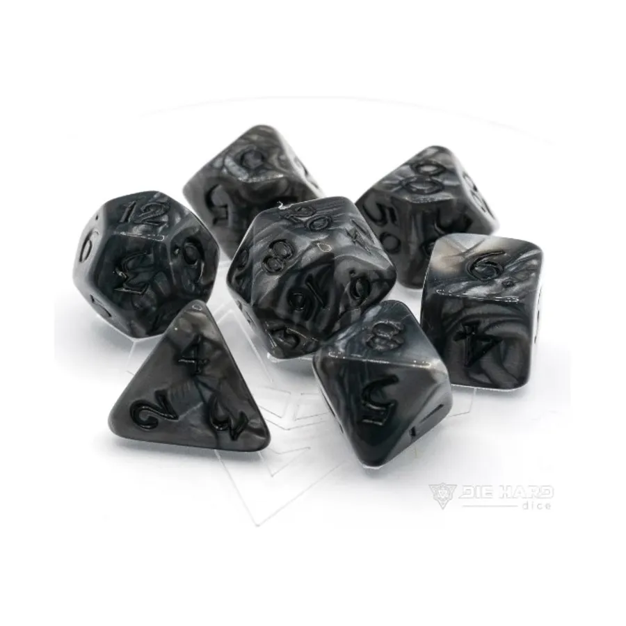 

Набор Poly — Elessia, сланец с черным (7), Polymer Poly Sets (Die Hard Dice)