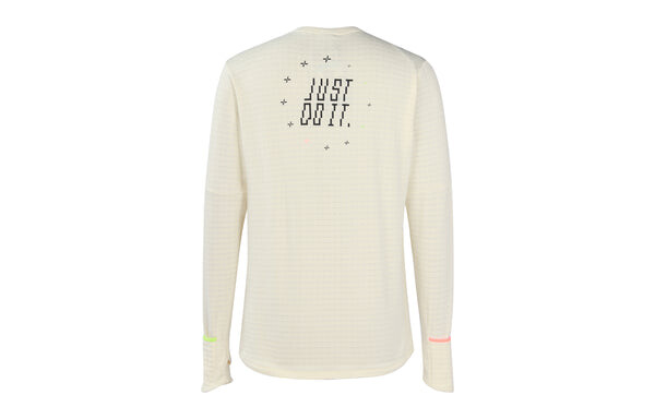 Футболка Nike M Nk TF Turf Rpl Elmnt Crew Tip Tee 'Cream White', белый — фото 2
