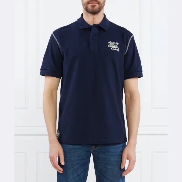 

Рубашка поло свободного кроя Lacoste, синий