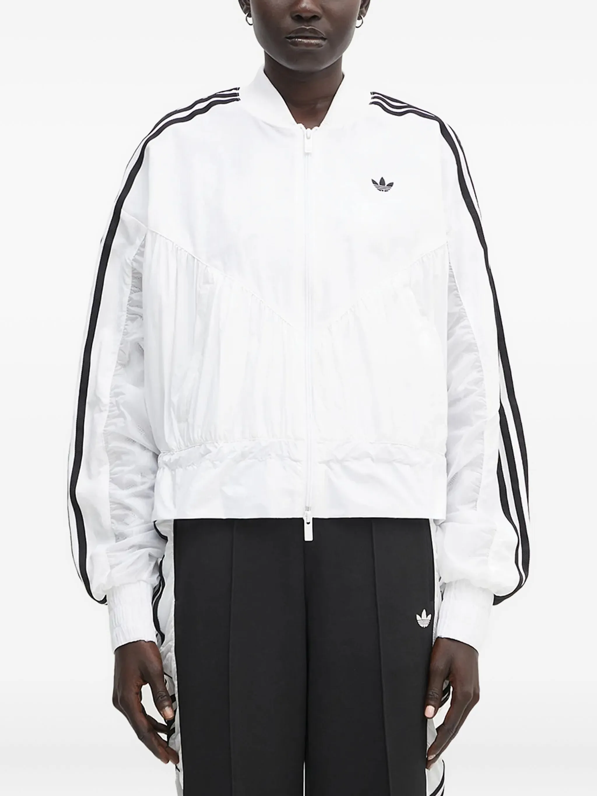 

Легкая куртка с полосками Adidas, белый