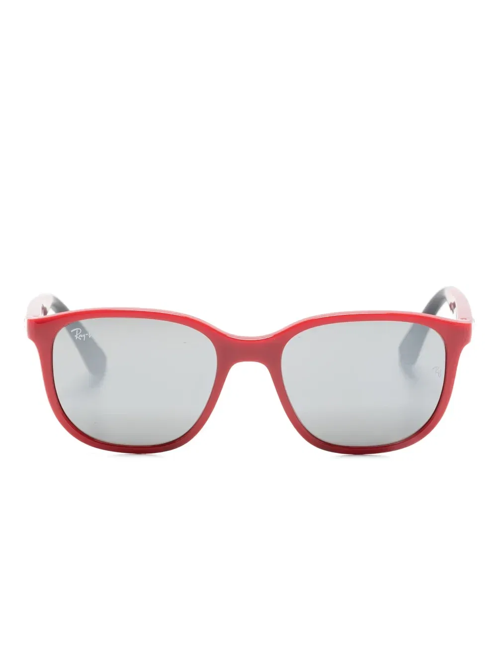 Солнцезащитные очки в квадратной оправе с логотипом Ray-Ban Junior, бордовый