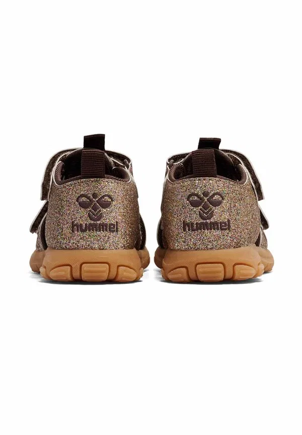 Детские сандалии для ходьбы на липучках Hummel, Multi Colour Brown — фото 4