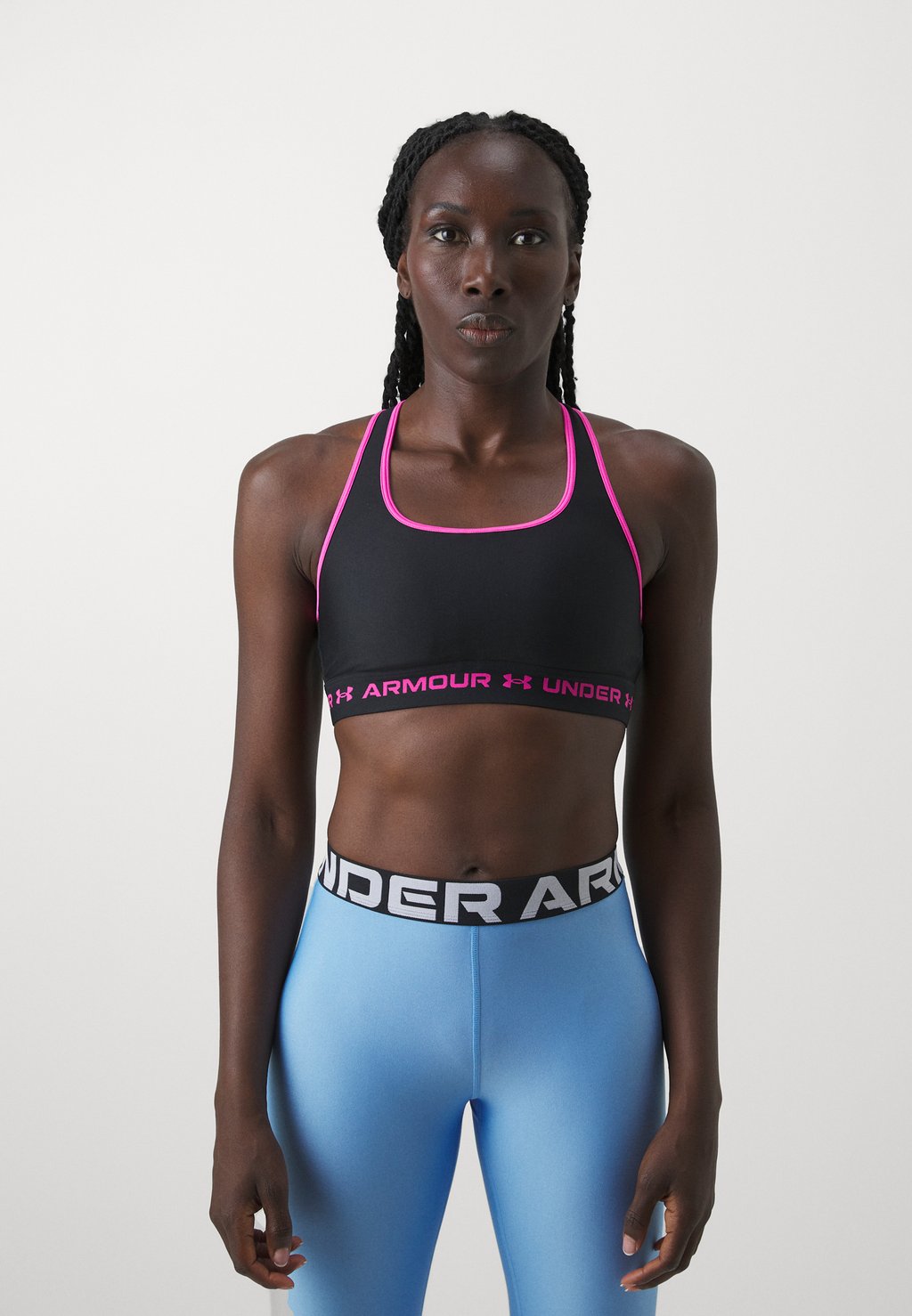 

Спортивный бюстгальтер средней поддержки CROSSBACK MID BRA Under Armour, черный