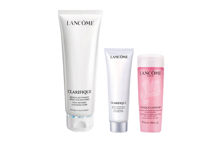 Lankou Aurora набор для ухода за кожей очищающий, освежающий, увлажняющий 125ml+50ml+50ml LANCOME — фото 2
