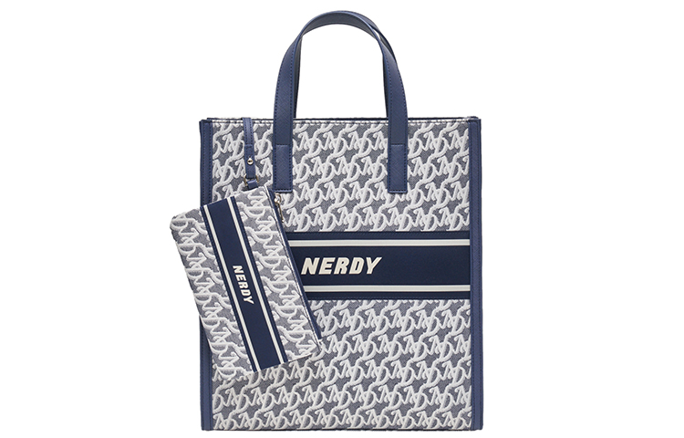 

Nerdy Полиэстеровая сумка-шоппер комбо ручная сумка через плечо большой размер унисекс темно-синий