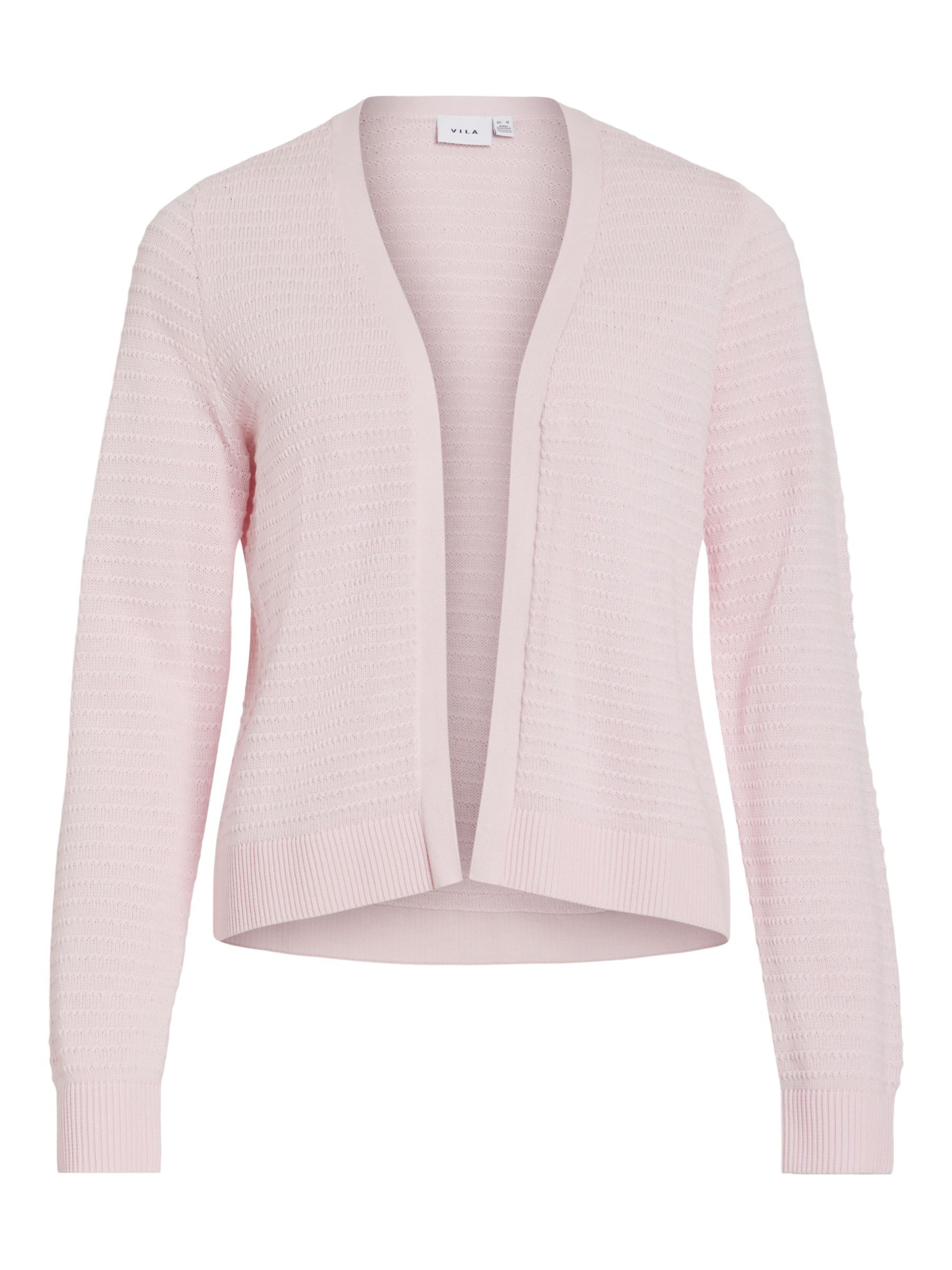

VILA Кардиган 'VILOllo' вязаный в пастельно-розовом цвете