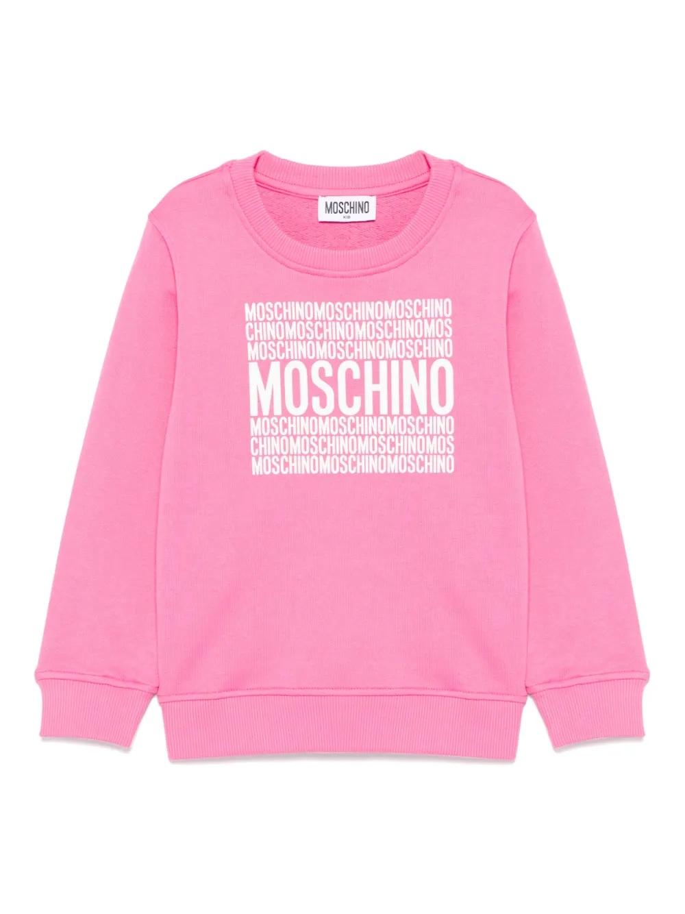 

Толстовка с логотипом Moschino Kids, розовый