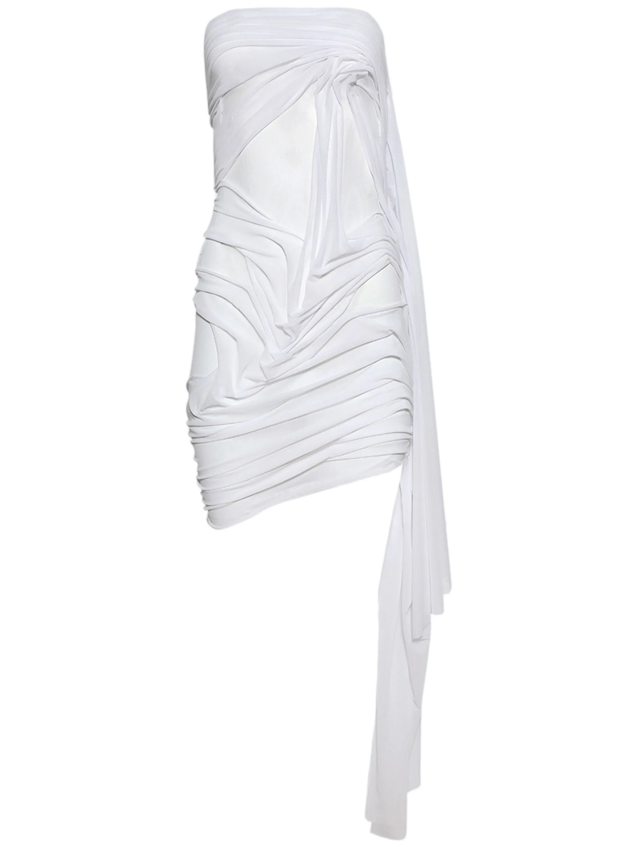 

Платье мини с драпировкой Di Petsa, белый