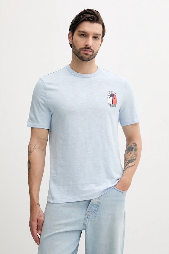 

Хлопковая футболка Tommy Hilfiger, синий