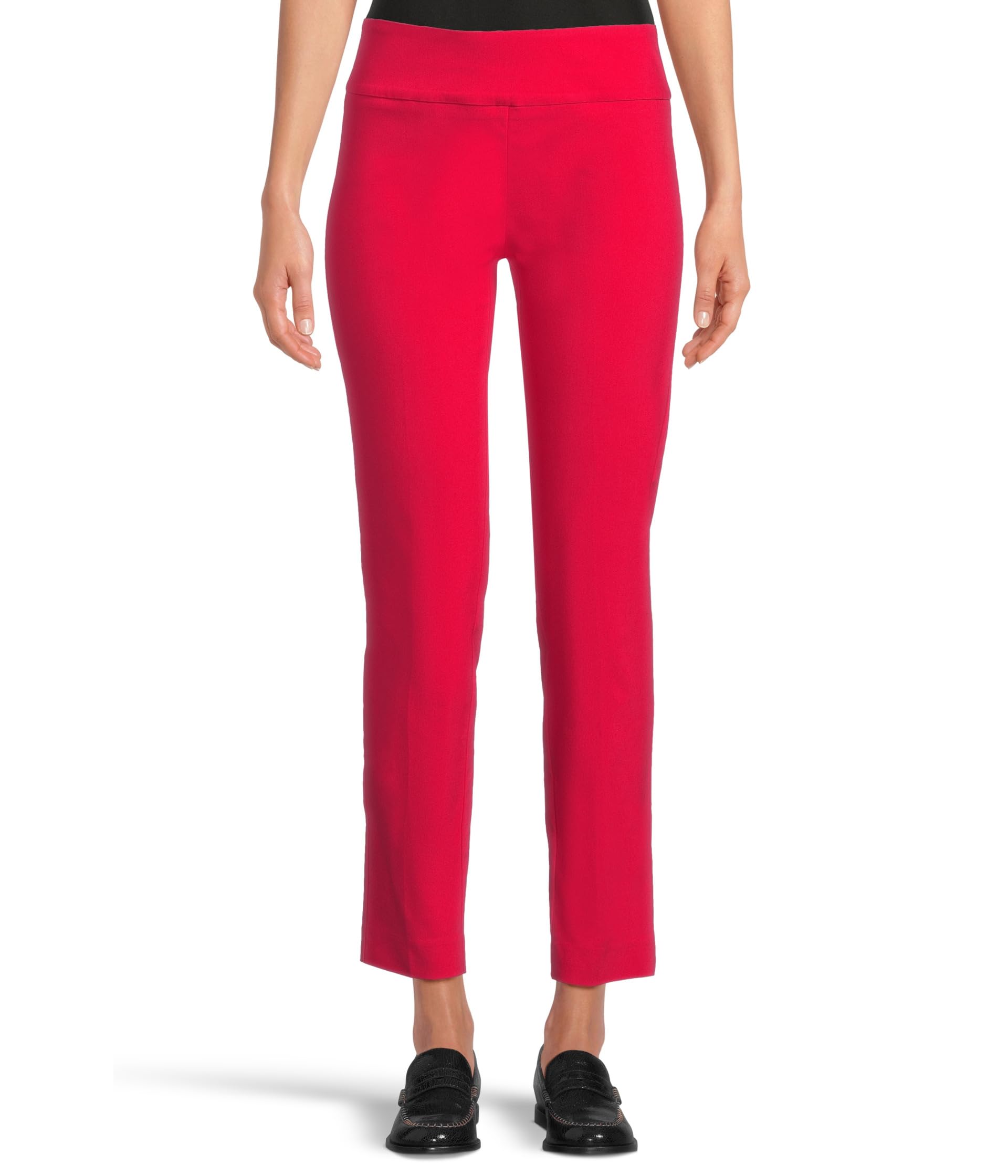 

Брюки Elliott Lauren Control Stretch Pull-On Ankle Pants With Back Slit Detail, красный