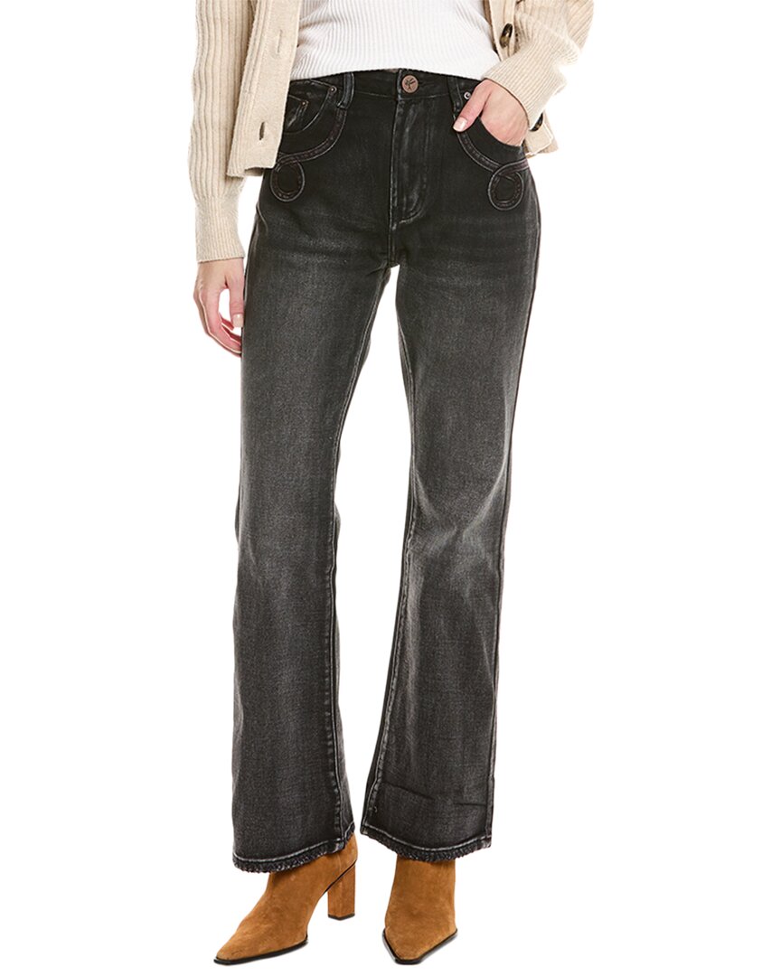 

Джинсы-клеш One Teaspoon Charlie Faded Black Slim Bootcut