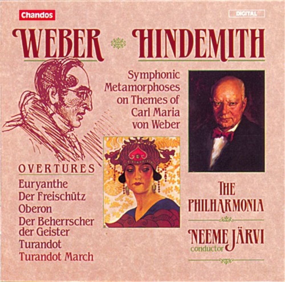 

Диск CD Weber: Overtures / Hindemith: Symphonic Metamorphoses on Themes of Carl von Weber Overtures/Sym Metamorphoses - Carl Maria von Weber, Paul Hindemith, Neeme Järvi