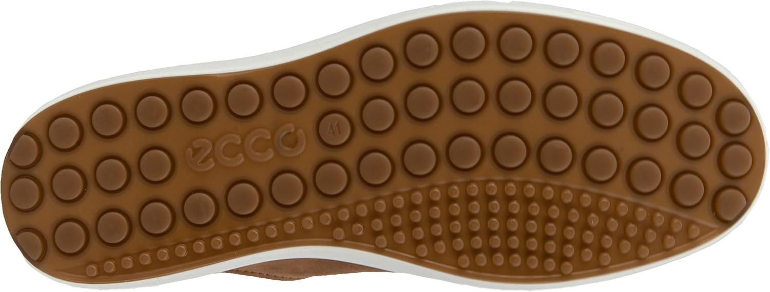 Мужские модные кроссовки ECCO Soft 7, Camel Nubuck/Lion — фото 4