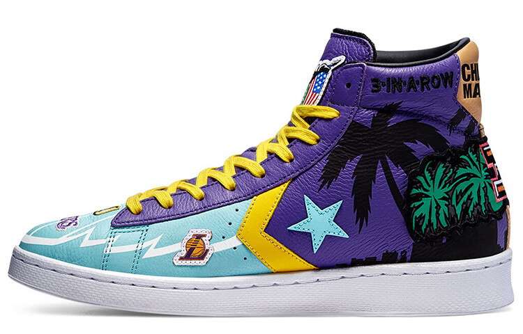 

Кроссовки Converse Pro Leather Chinatown Market NBA Los Angeles Lakers, Синий, Кроссовки Converse Pro Leather Chinatown Market NBA Los Angeles Lakers