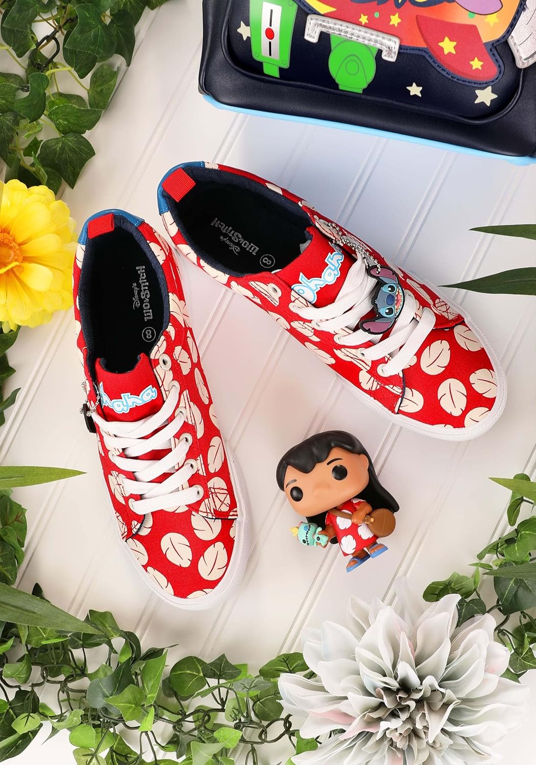Детские кеды Disney Lilo Stitch красного цвета унисекс Ground Up — фото 3