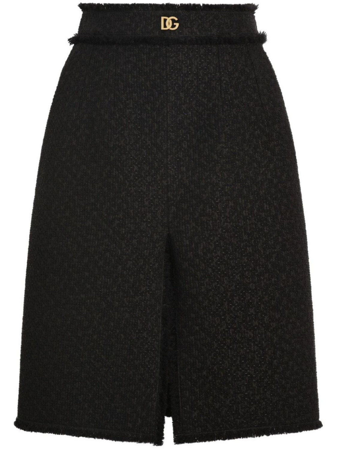 

Dolce & Gabbana твидовая юбка миди, черный