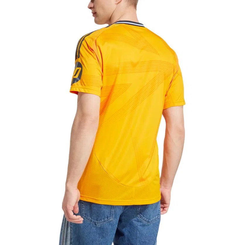 Футболка Adidas Real Madrid 24/25 выездная аутентичная оранжевая — фото 4