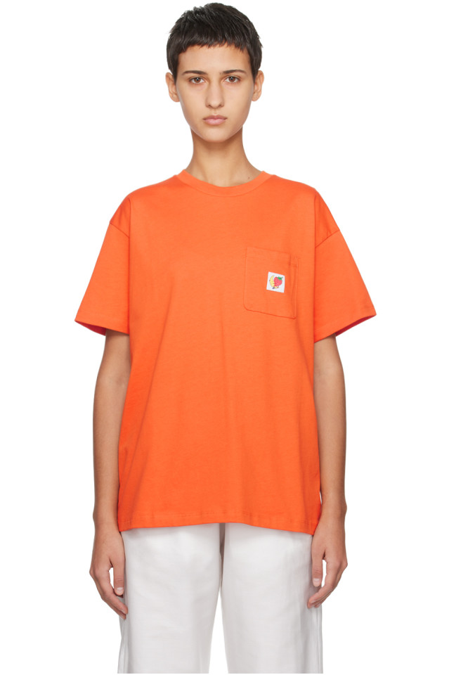 

Карманная футболка Sky High Farm Workwear, оранжевый