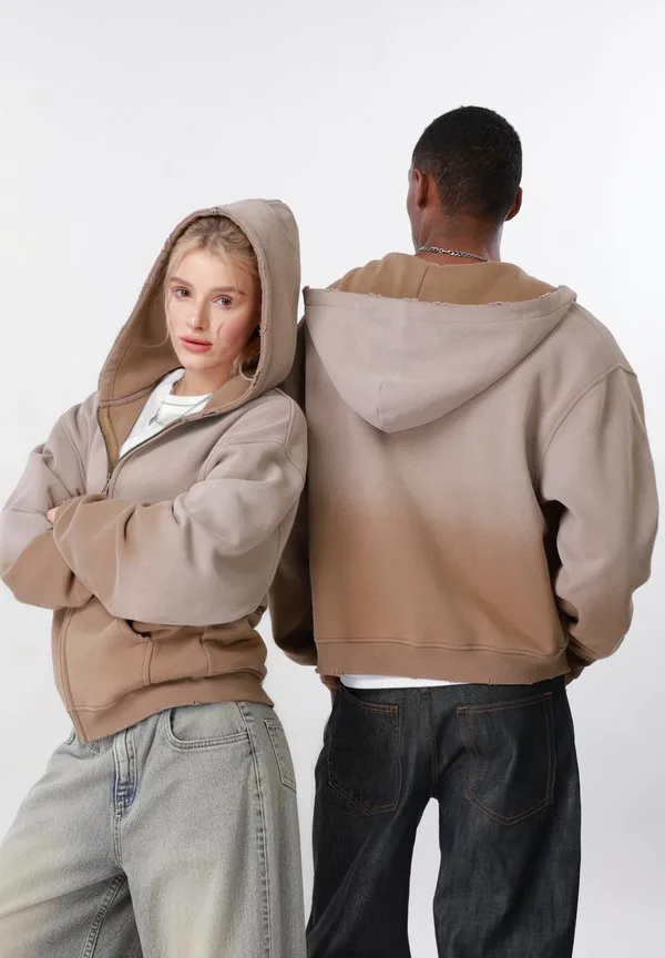 

Укороченная плотная толстовка унисекс на молнии Yourturn, Brown, Коричневый, Укороченная плотная толстовка унисекс на молнии Yourturn, Brown