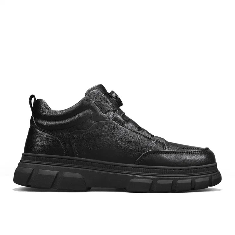 Кроссовки кожаные YEARCON Black — фото 3