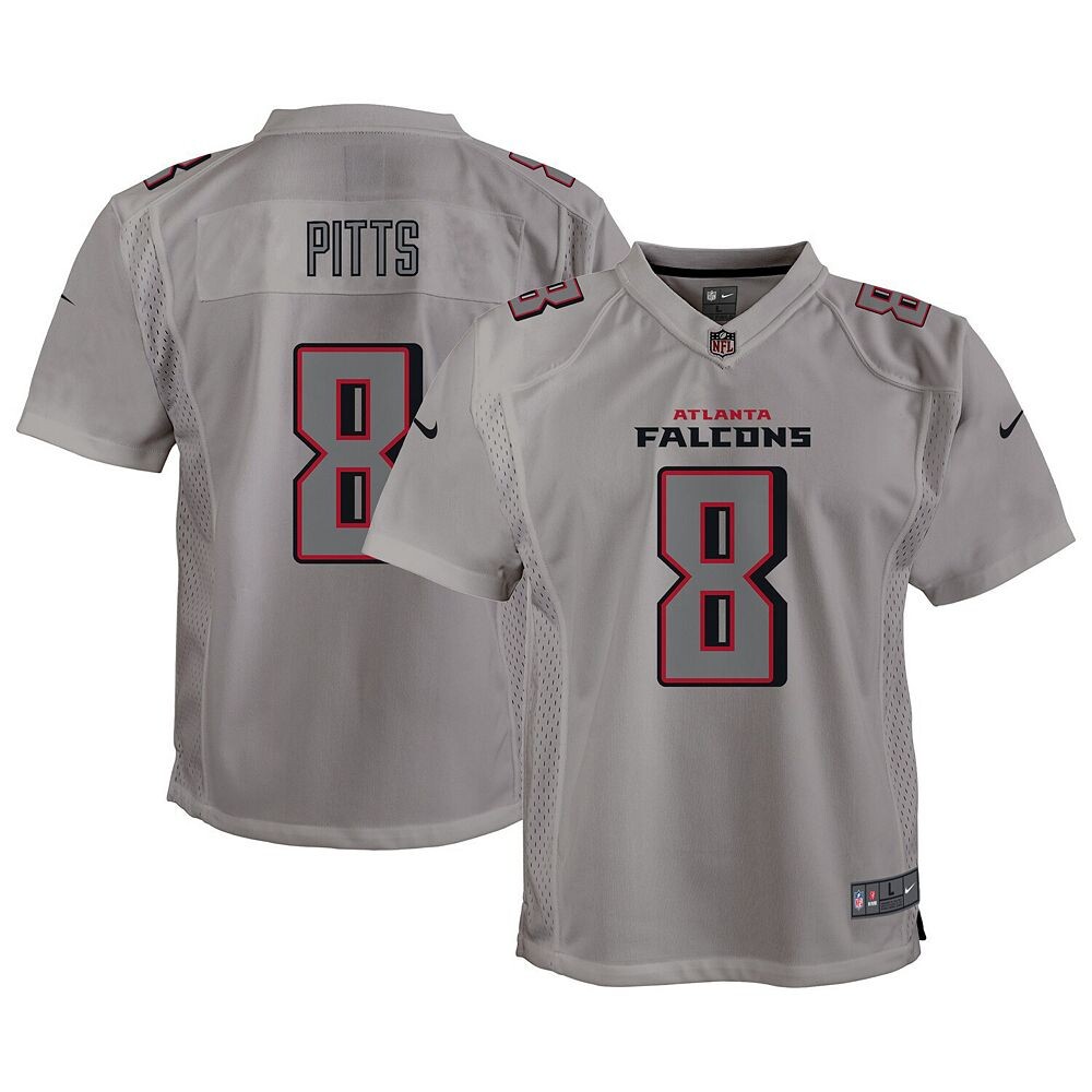 

Молодежный джерси Nike Kyle Pitts Grey Atlanta Falcons Атмосфера игры, цвет Fal Grey