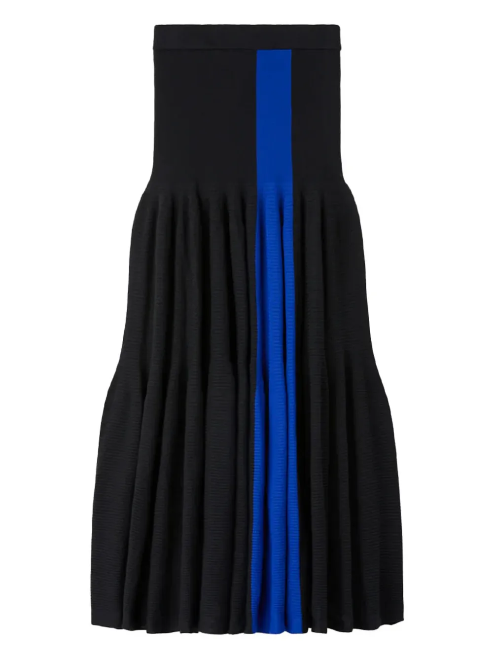 

Плиссированная миди-юбка с полосатыми вставками CFCL, черный