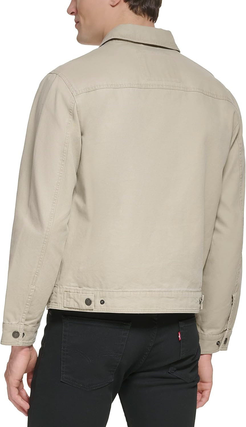Мужская легкая куртка-рубашка Levi's для дальнобойщиков Levi's, Stone Cotton Canvas — фото 4