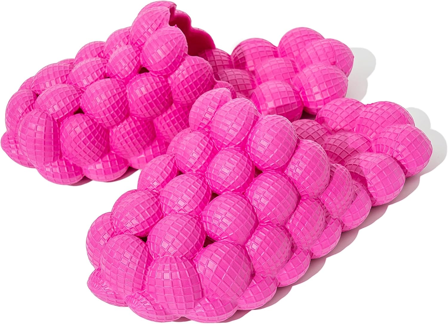 

PLOVELXN Шлепанцы-тапочки, забавные массажные тапочки-шлепанцы для женщин, нескользящие спа-сандалии, шлепанцы для мужчин, мягкие шлепанцы-подушки для снятия стресса, унисекс, розовый