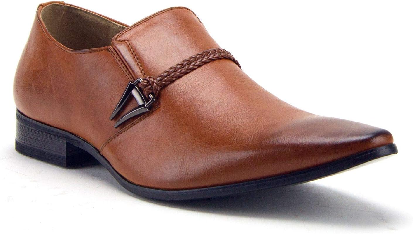 

Мужские туфли Jazame 98105 с острым носком, с ремешком, на плоской подошве, городского стиля Jazamé