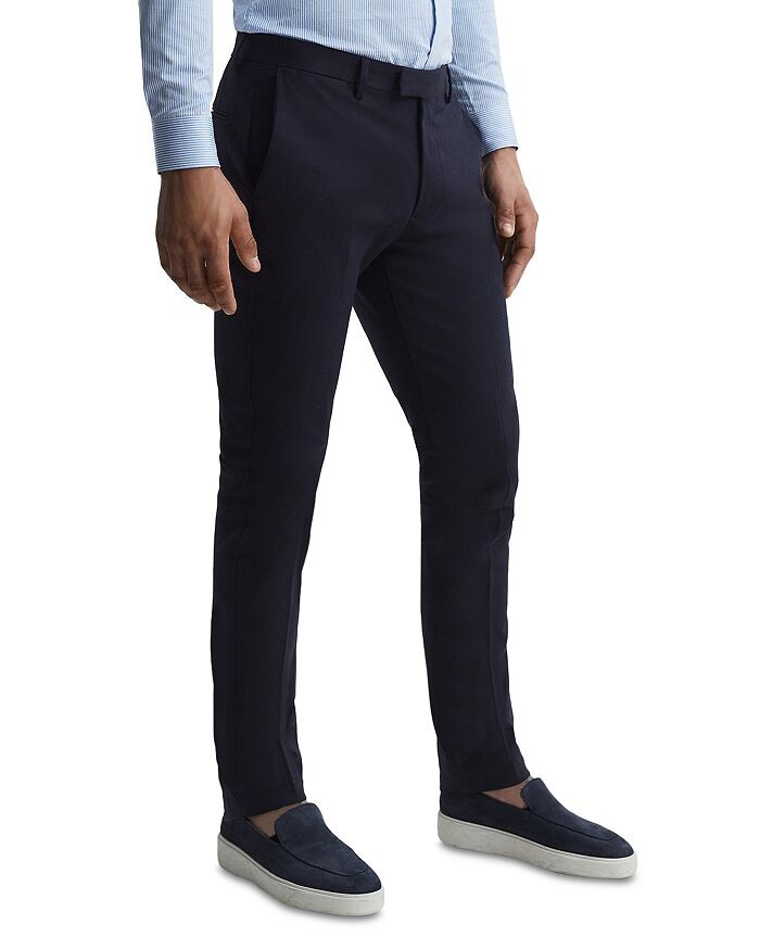 

Брюки-чиносы узкого кроя REISS Eastbury, синий