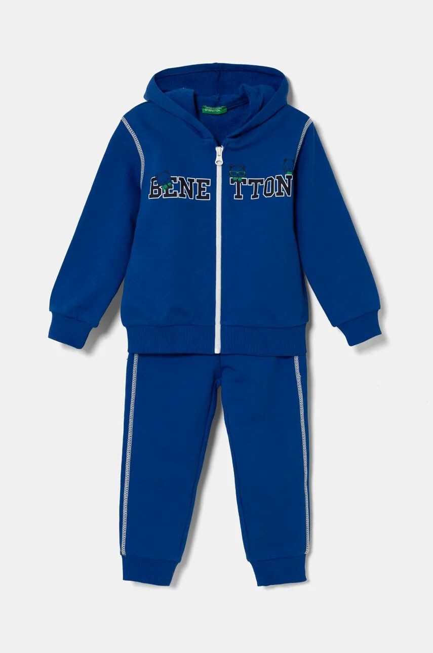 

Шерстяной спортивный костюм для мальчиков United Colors of Benetton, синий