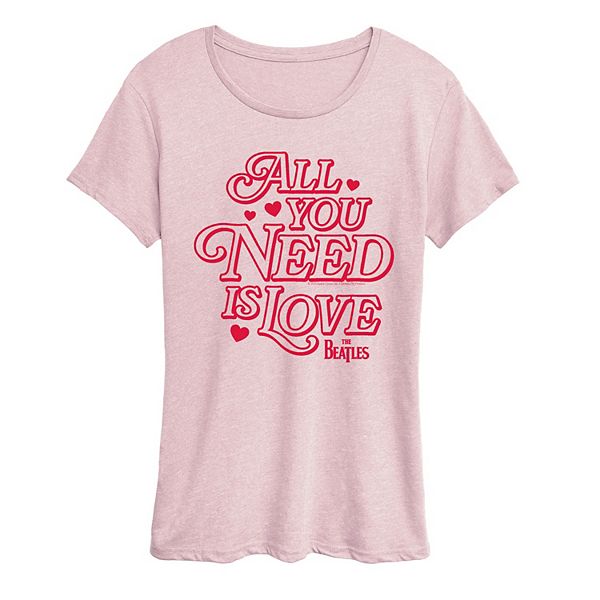 

Футболка с принтом The Beatles All You Need Is Love Licensed Character, Heather Pink, Розовый, Футболка с принтом The Beatles All You Need Is Love Licensed Character, Heather Pink