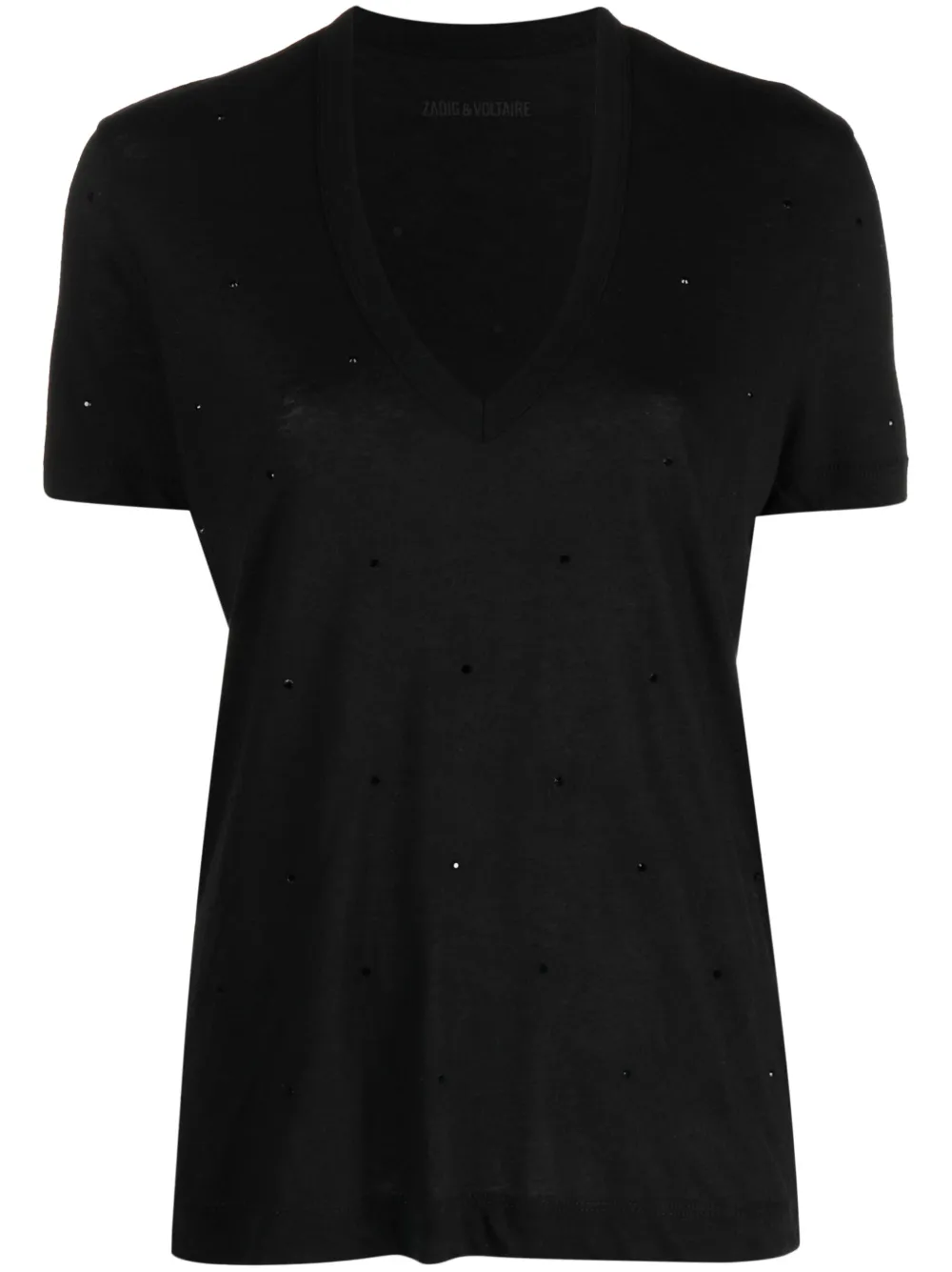 

Футболка Wassa со стразами Zadig&Voltaire, черный
