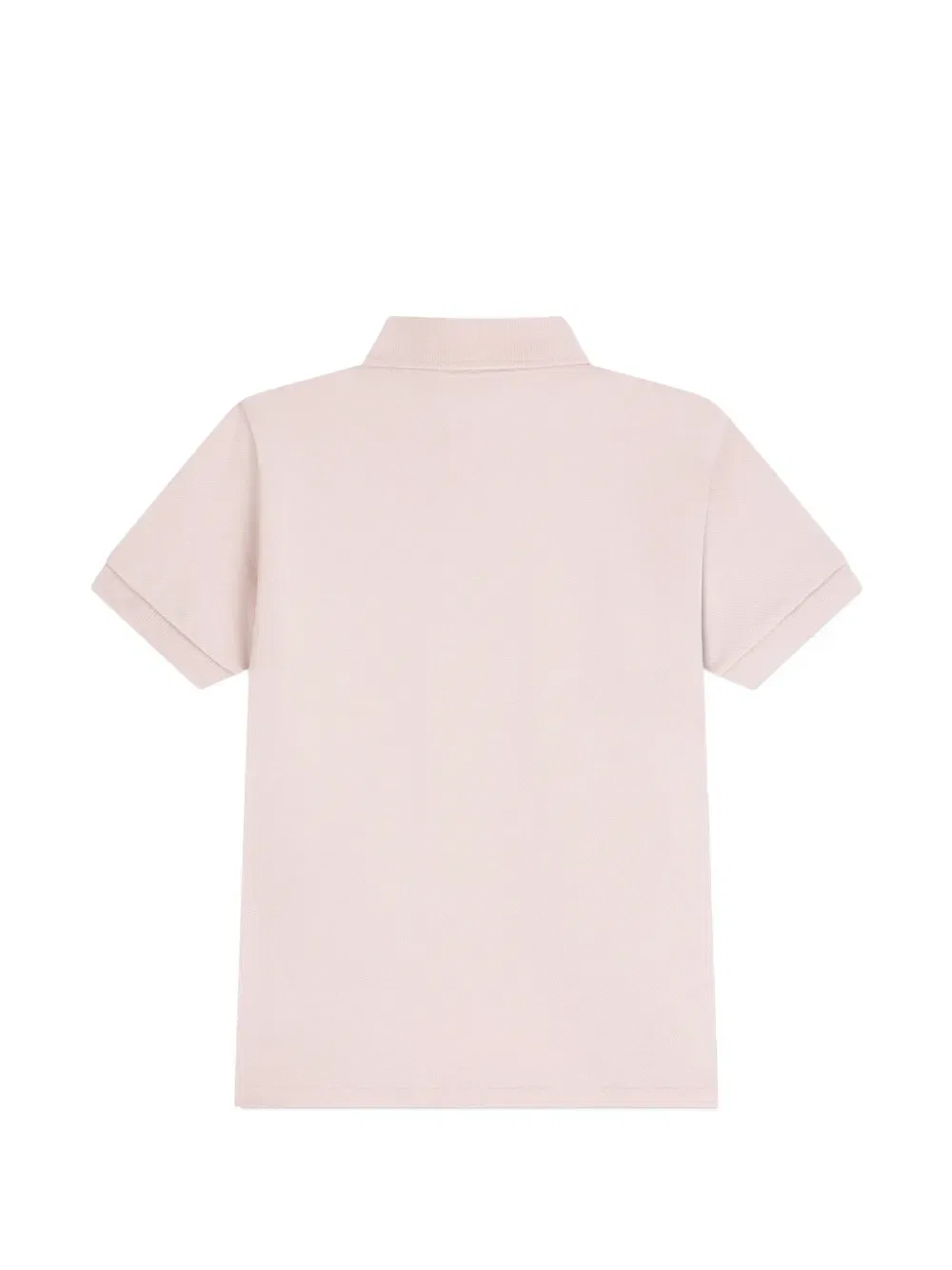 Хлопковая рубашка-поло с коротким рукавом и логотипом Lacoste Kids, розовый — фото 2
