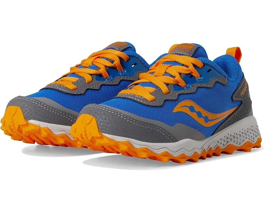 

Кроссовки Saucony Kids Peregrine Shield KDZ Sneakers, цвет Blue/Orange