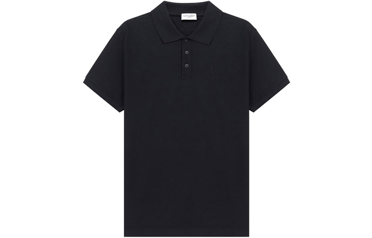 

Рубашка-поло мужская Saint Laurent Logo, черный