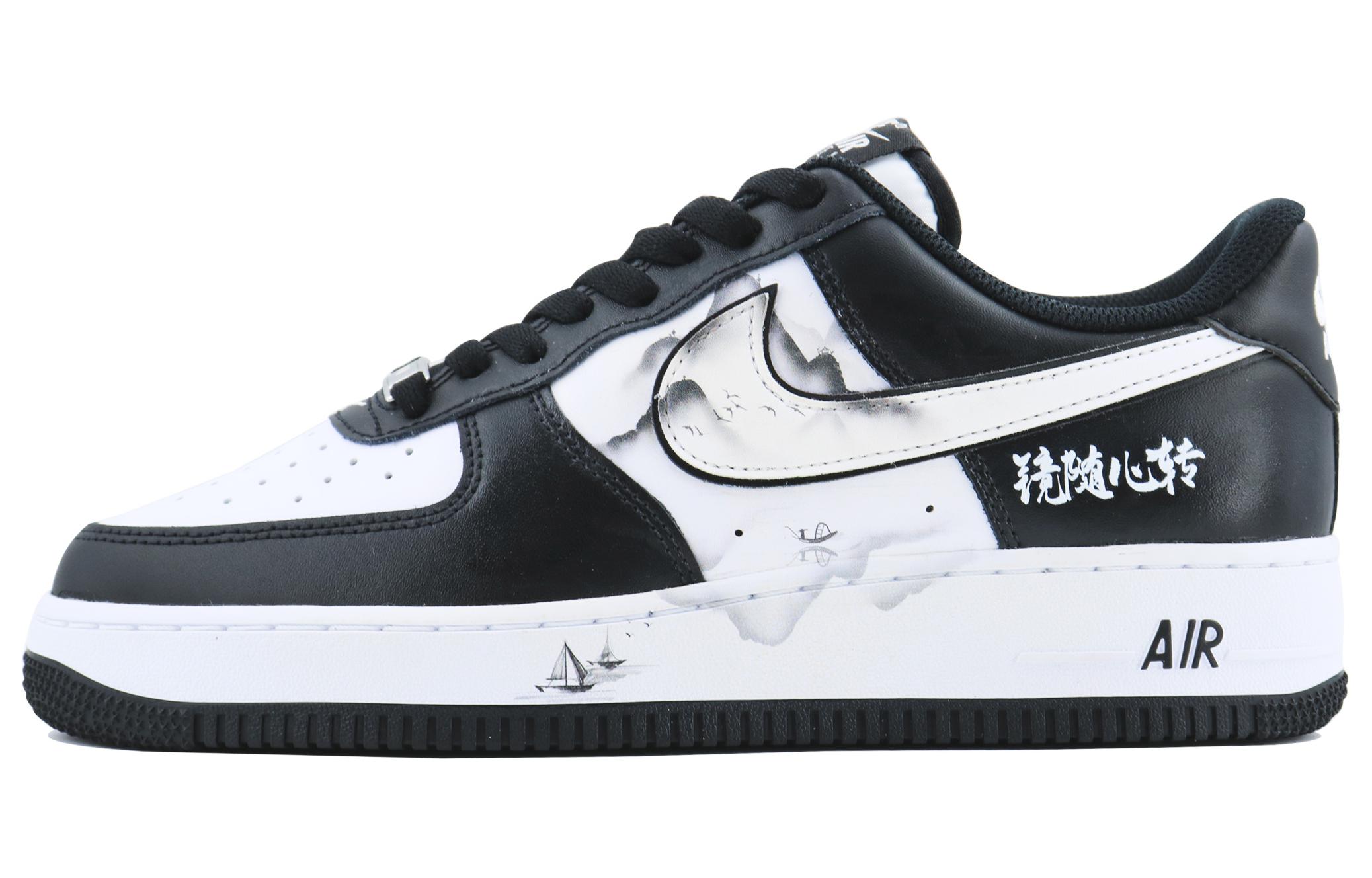 

Кроссовки Nike Air Force 1 Skateboard Shoes Unisex Low-Top White, Черный, Кроссовки Nike Air Force 1 Skateboard Shoes Unisex Low-Top White