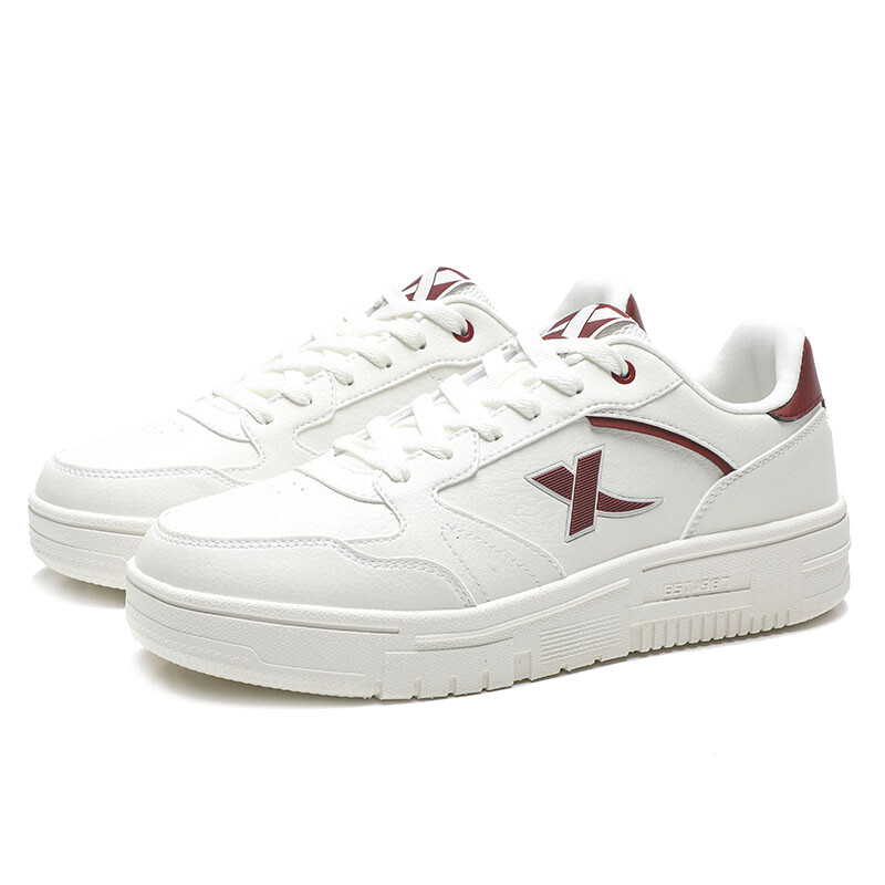 Кроссовки XTEP Skateboarding Shoes Men Low-top Sail White/Team Red, белый — фото 3