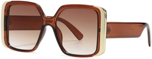 

Стильные цветные квадратные солнцезащитные очки для женщин, винтажные сине-зеленые солнцезащитные очки для мужчин, уникальные солнцезащитные очки с защитой от УФ-излучения UV400 MTZJH, Tea