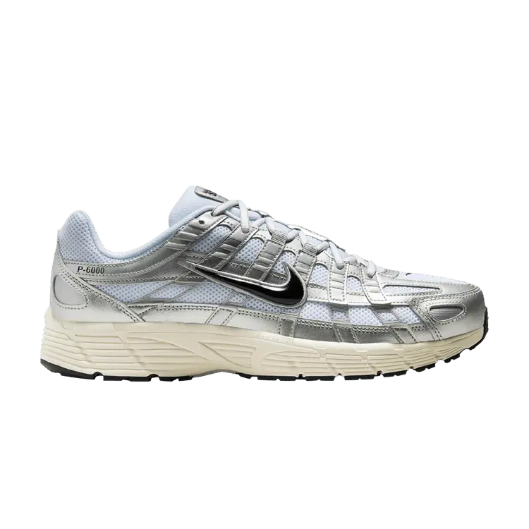 

Кроссовки P-6000 'Metallic Flat Silver', серебряный