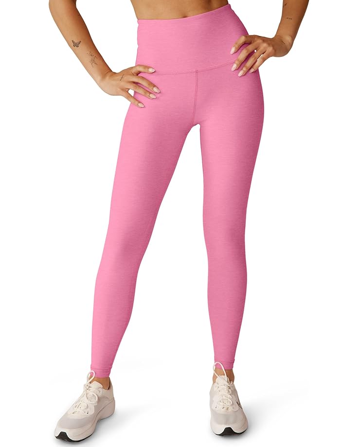 

Брюки Beyond Yoga Spacedye Caught In The Midi High-Waisted Legging, цвет Pink Bloom Heather