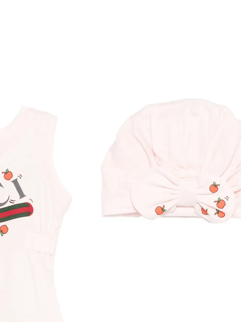 Комплект детской одежды с мультяшным принтом Gucci Kids, розовый — фото 3